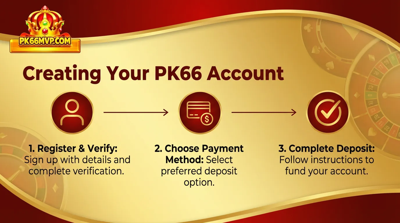 PK66 Deposit Methods: Safe, Fast Payments With PK66 MVP 3 Creating Your PK66 Account