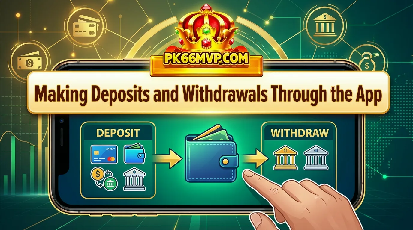 Making Deposits and Withdrawals Through the App