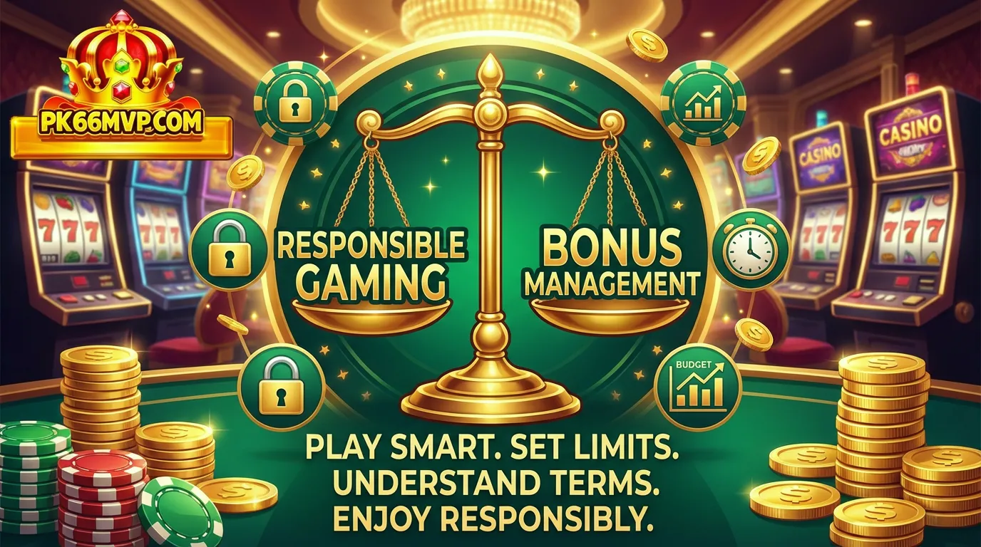 PK66 Promotions And Bonuses On PK66 MVP Platform 7 Responsible Gaming and Bonus Management