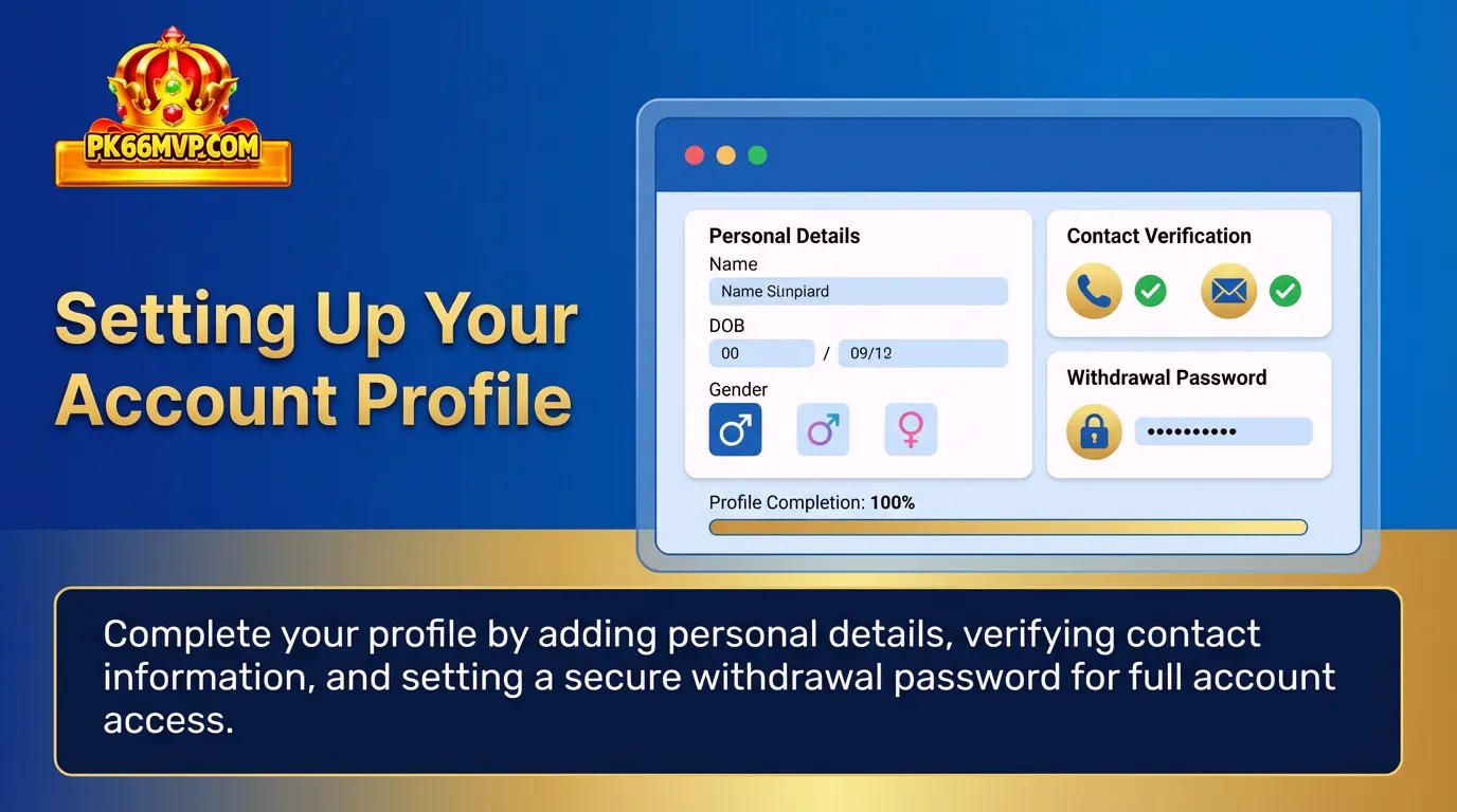 Step-by-Step Guide To Register A PK66 Account Easily 4 Setting Up Your Account Profile