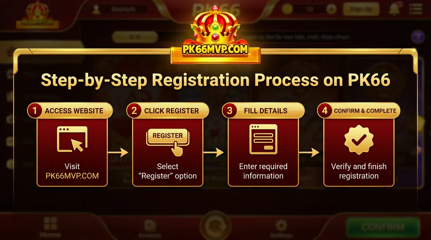 Step-by-Step Guide To Register A PK66 Account Easily 3 Step-by-Step Registration Process on PK66