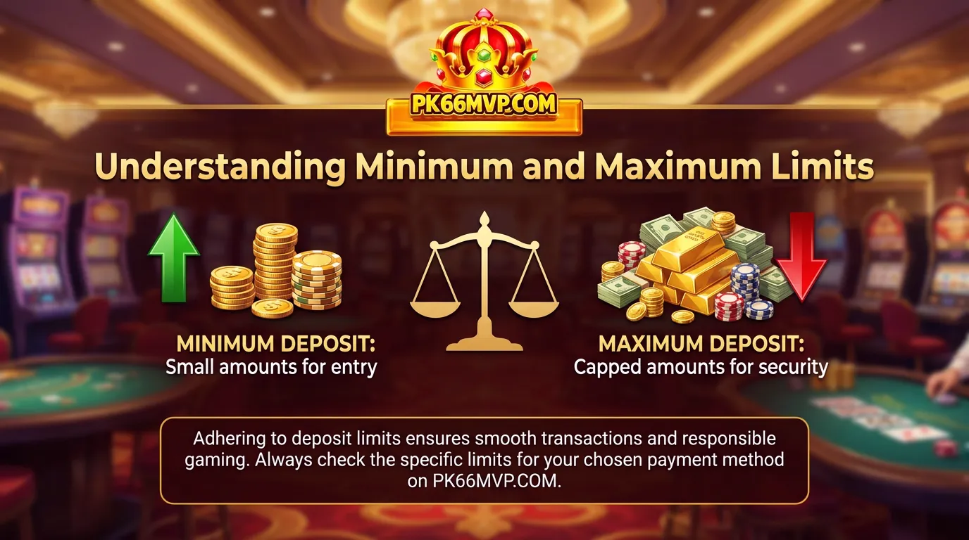 PK66 Deposit Methods: Safe, Fast Payments With PK66 MVP 5 Understanding Minimum and Maximum Limits