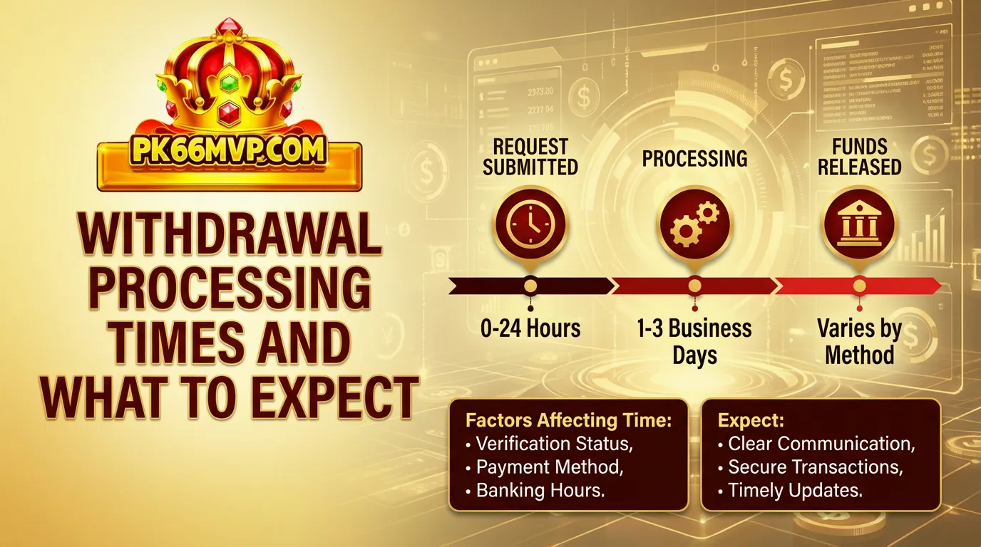 How to Withdraw Funds from PK66 via PK66 MVP Easily 4 Withdrawal Processing Times and What to Expect
